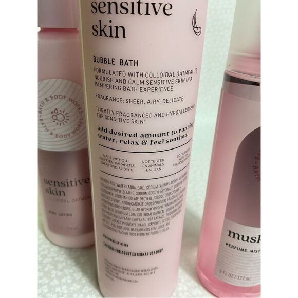Bath and Body Works SENSITIVE SKIN COLLOIDAL OATMEAL 4 Piece Set - Picture 5 of 9